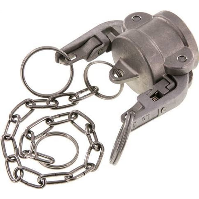 Camlock DN 25 (1'') Veiligheid Koppeling RvsEnd Cap Type DC MIL-C-27487