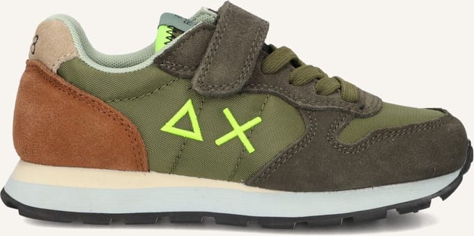 Sun68 Boys Tom Multicolor Sneakers - Jongens - Groen - Maat 32