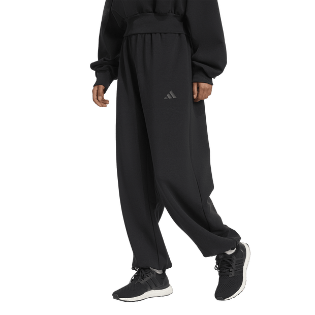 Adidas Soft Lux Loose Pants Broeken Dames - Zwart - Maat L (42-44) - Poly Mesh