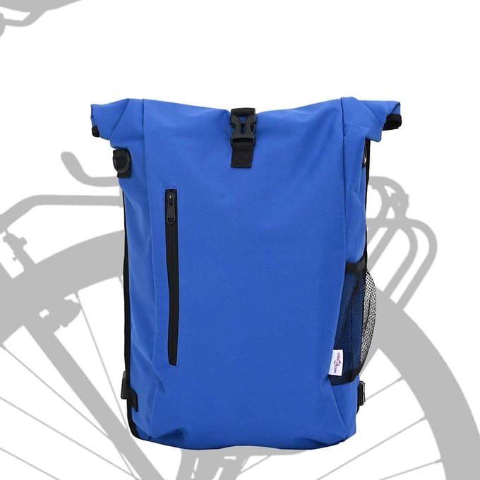vidaXL - Fietstas - Blauw - 31 - x - 13 - x - 58 - cm - Polyester