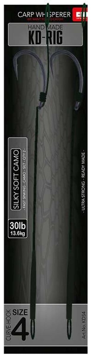 Carp Whisperer - KD Rig - Haak maat: 4 - 2 stuks - Silt