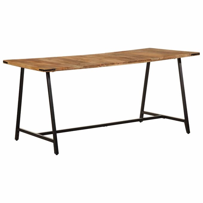 vidaXL - Eettafel - 160x80x75 - cm - massief - mangohout