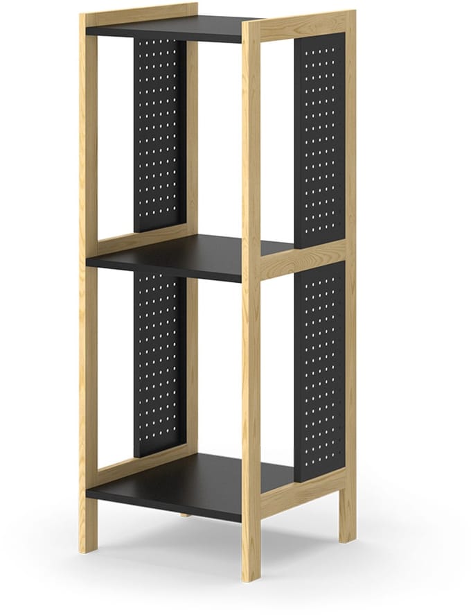 Vicco Elvia Boekenrek – 40 x 107 cm Zwart