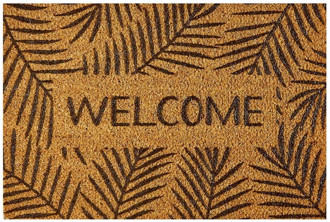 MD Entree - Deurmat - Kokosmat - Finesse - Leaves Welcome - 40 x 60 cm