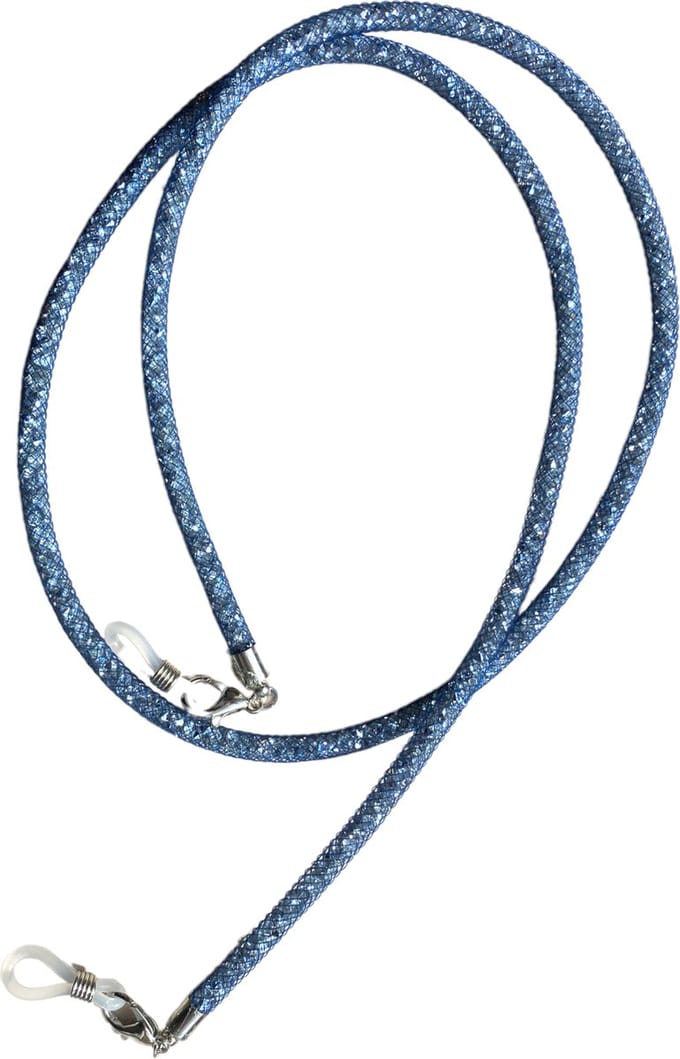 Brillenkoord - Mesh & Kristallen Blauw - Eyezoo® Crystal Cord