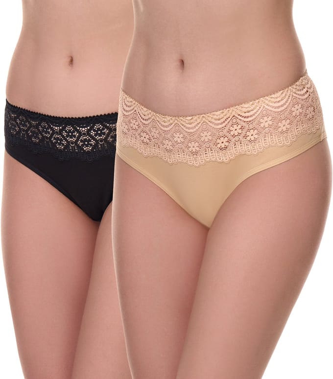 Merry Style Dames Slip Onderbroek - Katoen - Regular Taille - 2-Pack - MS-GAB-21-Panties-n-2P