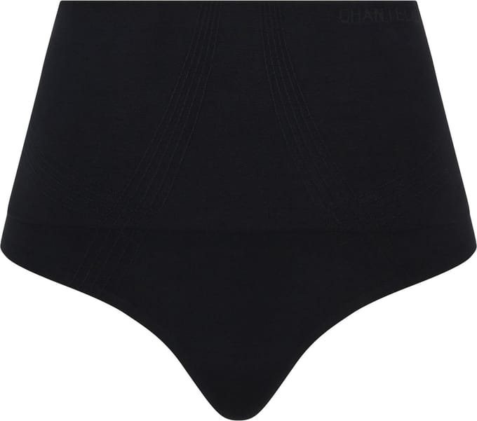 Chantelle - Smooth Comfort - String met Hoge Taille - verstevigend - onzichtbaar - ZWART