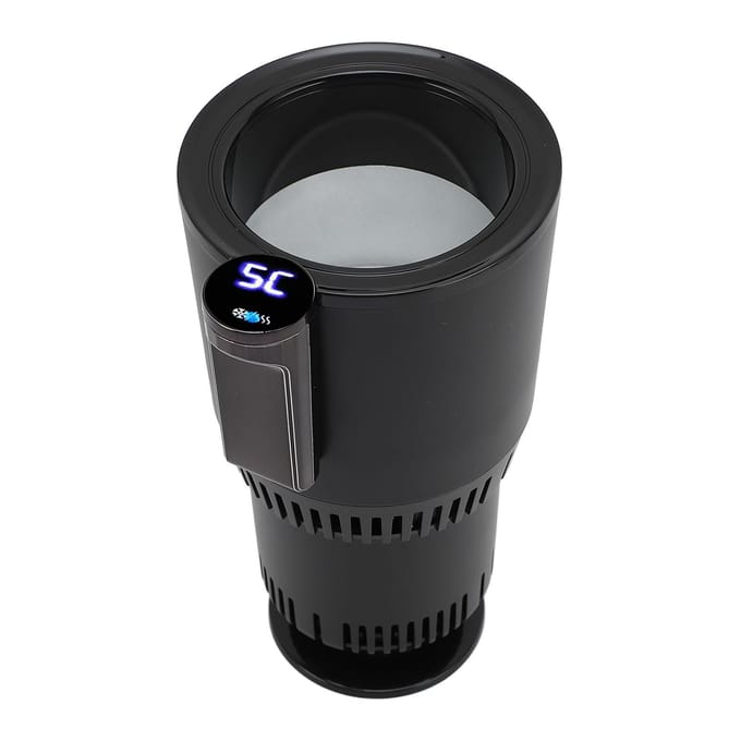 2-in-1 Slimme Auto Bekerhouder Warmer Koeler Auto Auto Koeling Verwarming Beker Mokhouder Houd Drank Drank Koel L paars