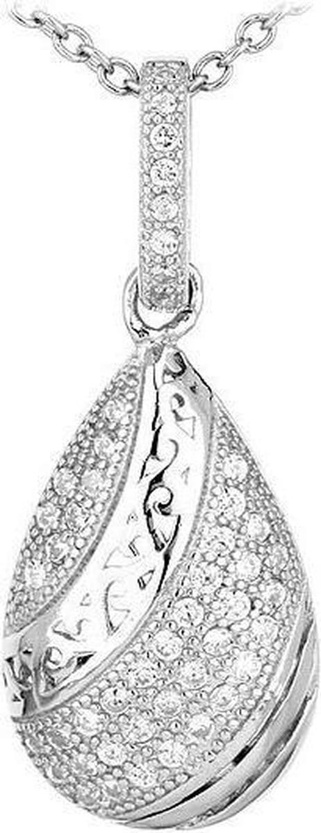 Montebello Ketting Pharus - 925 Zilver Gerhodineerd - 26x10mm - 45cm