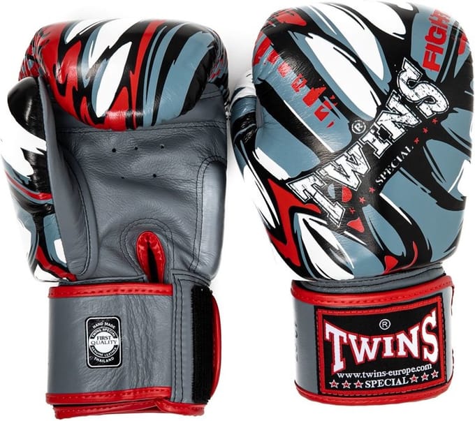 Twins Special FBGVL-3 Demon - Leren bokshandschoenen - 14 oz - Rood