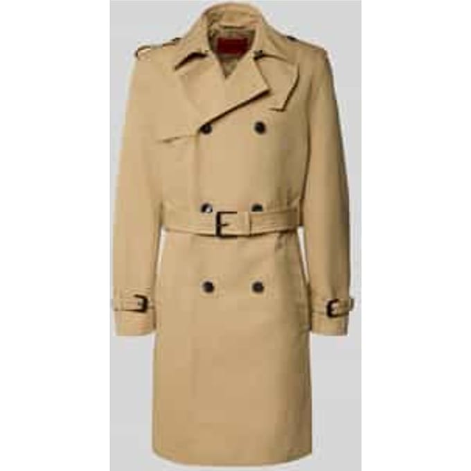 Regular fit trenchcoat van katoenmix model 'Maluks2631'