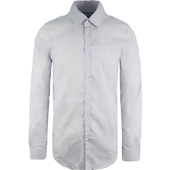Lacoste Slim Fit Heren Blauw/Wit Overhemd