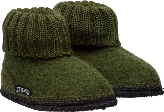 Bergstein Cozy Unisex Junior Sloffen - Forest