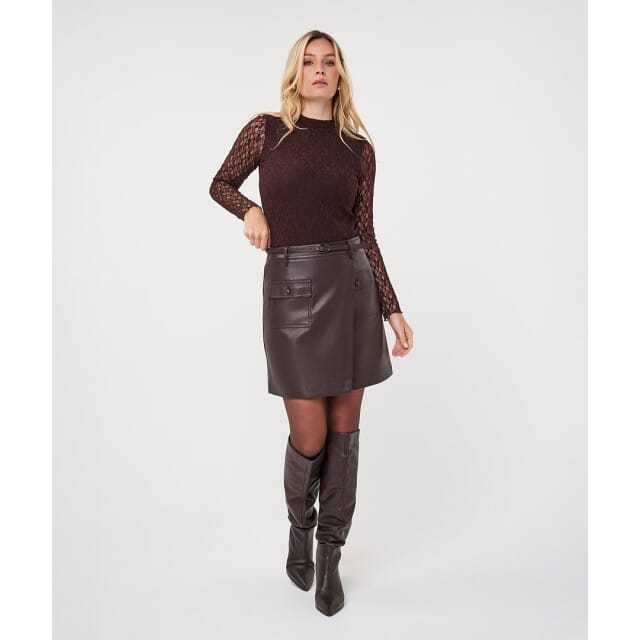 Esqualo top F26-30504 - Cacao
