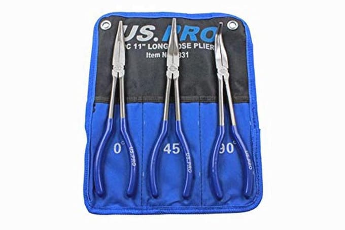 Lange Reach Neus Tang Set 3 stuks 11" (275mm)