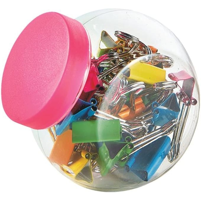 papierklem Alco 19mm schroefdop NEON-kleur box 25st