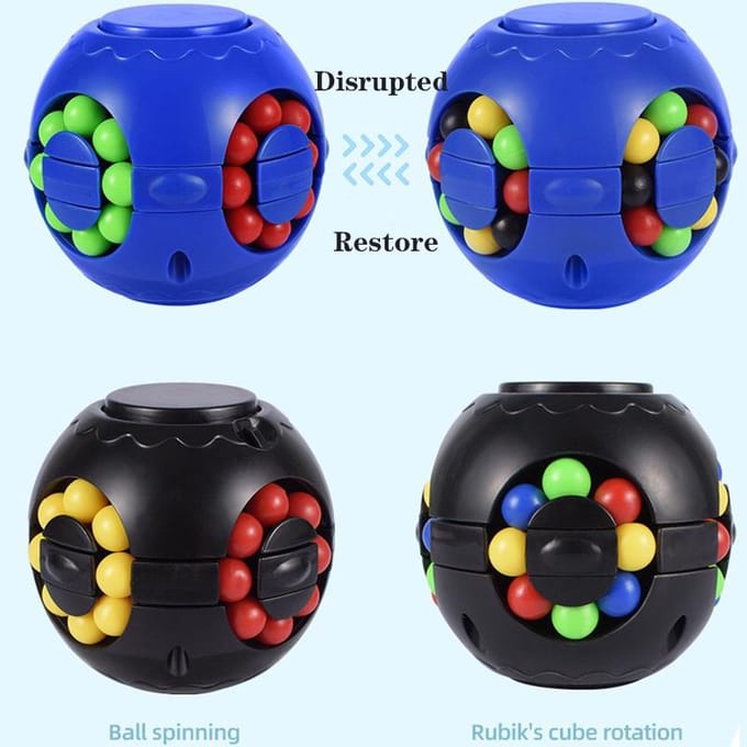 Mode Fidget Spinner Rubik's Cube Grappig Roterende Magische Kubus Kinderen Puzzel Speelgoed Geschenken Stress Relief 1Pc