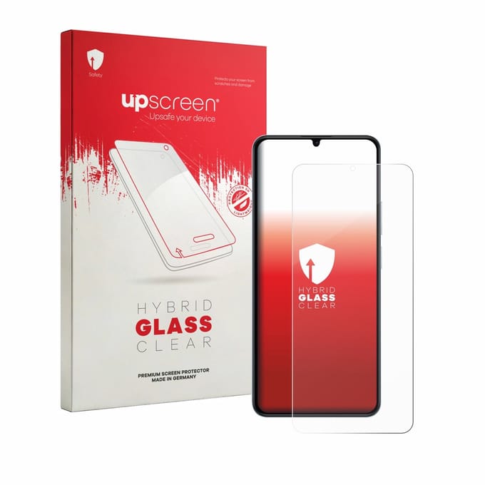 upscreen - Screenprotector voor realme Note 80 - Folie Beschermfolie Beschermglas transparant