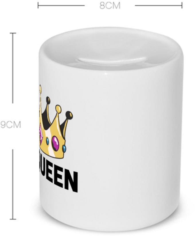 Akyol - his queen Spaarpot - Verjaardag - haar - hem - grappige tekst - 350 ML inhoud