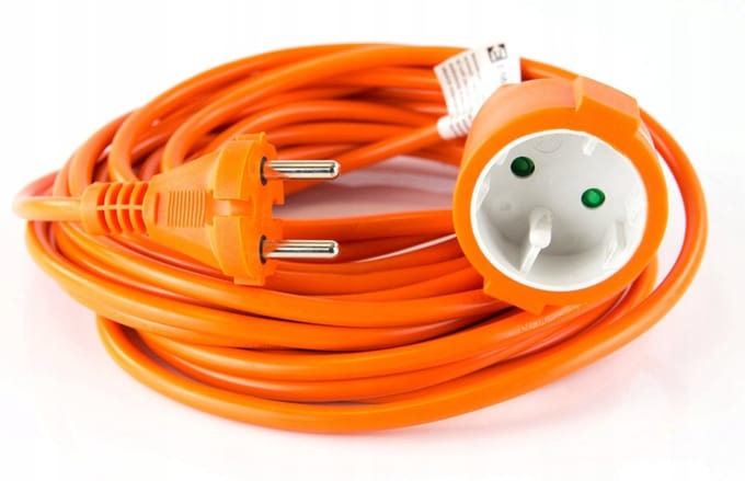EMOS Serie - Tuin Verlengsnoer - 15m - Oranje - 2x1mm