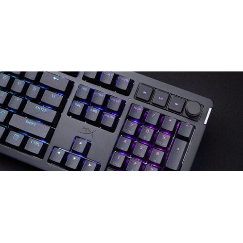 HyperX Alloy Rise Mechanisch Gaming Toetsenbord - RGB Verlichting, QWERTY-indeling en volledige toetsaanslag.
