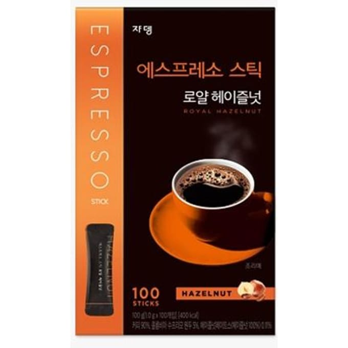 Jardin Instantkoffie Espresso Stick Royal Hazelnoot 100 Sticks (3 opties) 100 Sticks black
