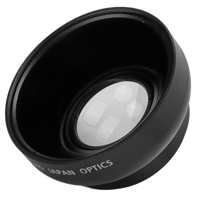 46mm 0.45X Groothoeklens Legering en Optisch Glas Camera Lens voor 46MM Filter Scherpstelling gray