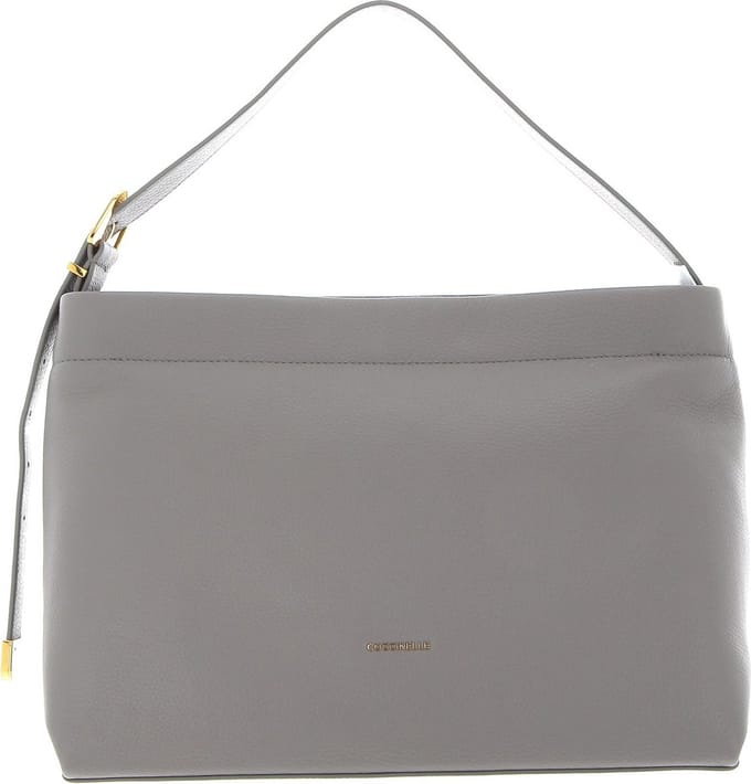 COCCINELLE Leren Schoudertas Coccinelle Gleen Handbag Stone Grijs