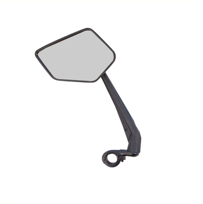 Falkx Linker fietsspiegel - acryl glas - 14x8.5 cm - verstelbare arm 21 cm