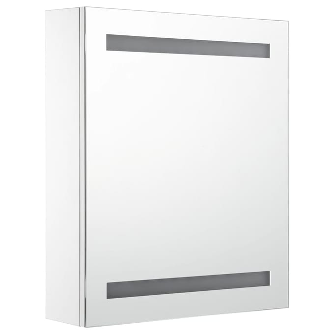 vidaXL - Badkamerkast - met - spiegel - en - LED - 50x13,5x60 - cm