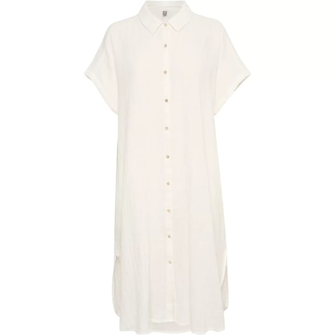 Jurk Oversize fit Spring Gardenia white