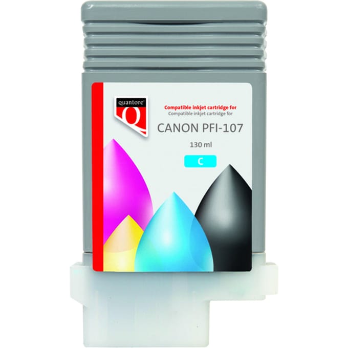 Inktcartridge Quantore alternatief tbv Canon PFI-107 blauw