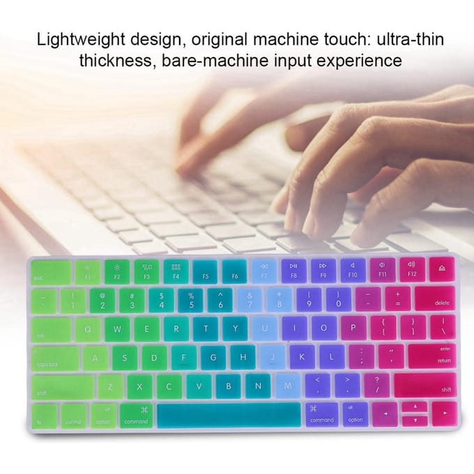 1 STKS Veelkleurig Stofdicht En Waterdicht Toetsenbordhoes Voor Apple Magic-toetsenbord (Oogverblindend) gray