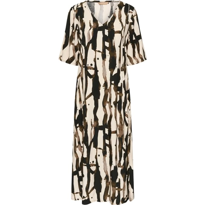 Jurk CUashley Feminine grey white