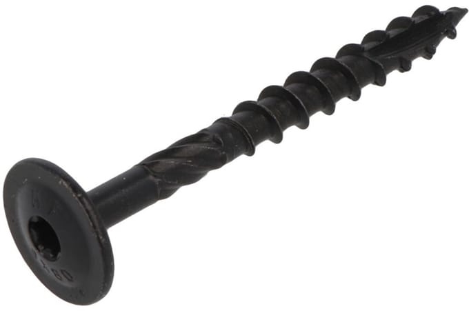 Blackline - Tellerkopschroef - TX-40 - 8 x 80mm / 50 - Zwart - Deeldraad (5 stuks)