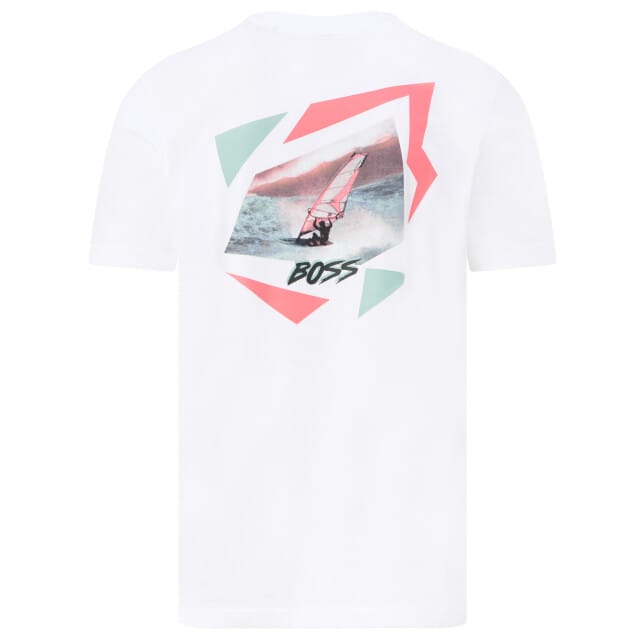 relaxed fit T-shirt van puur katoen model 'MOVEMENT'