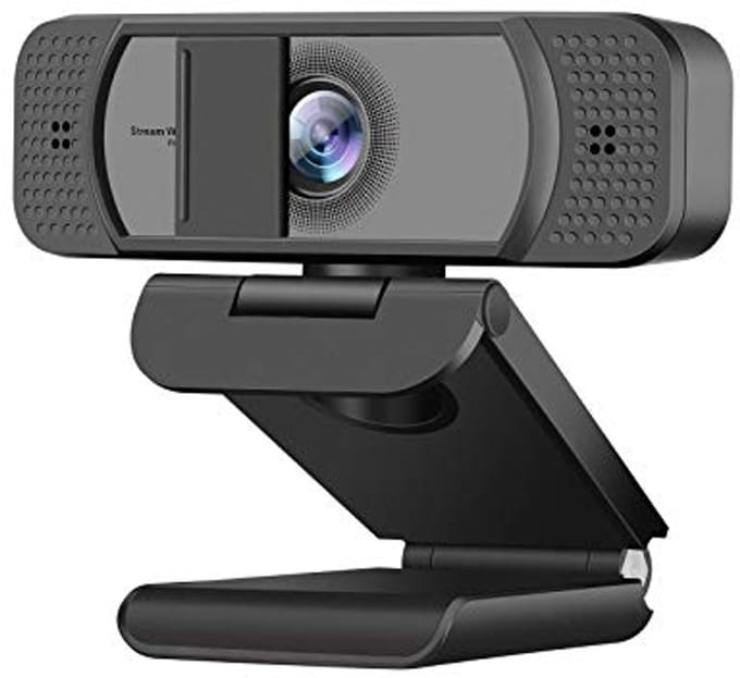 HD 1080p Streaming Webcam met Privacycover voor Desktop | Stereomicrofoon & Groothoekweergave
