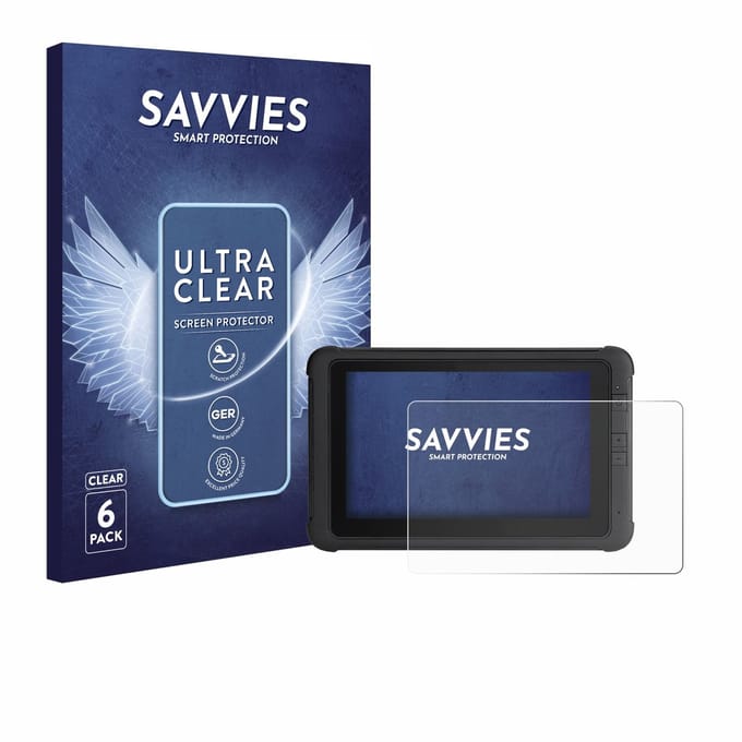 Savvies - Screenprotector voor Webfleet PRO 8475 - Folie Beschermfolie transparant 6 Stuks