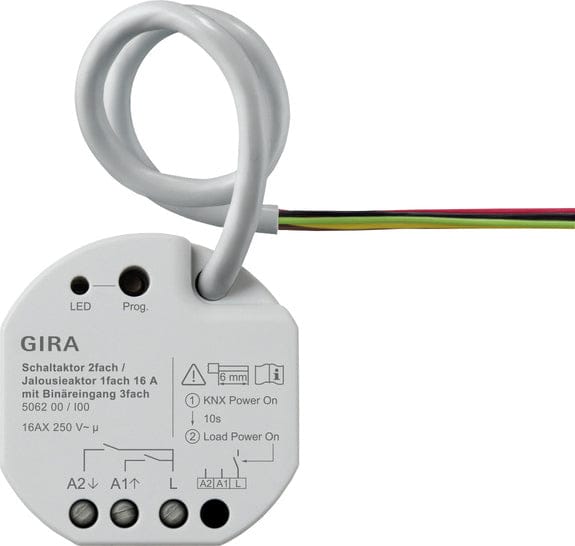 Gira One 2-Gang Schakelaar 16A KNX Veilige Actuator - 506200