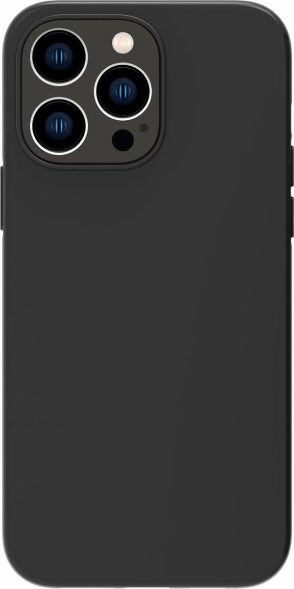 Peachy Matte Black TPU hoesje geschikt voor iPhone 14 Pro - zwart