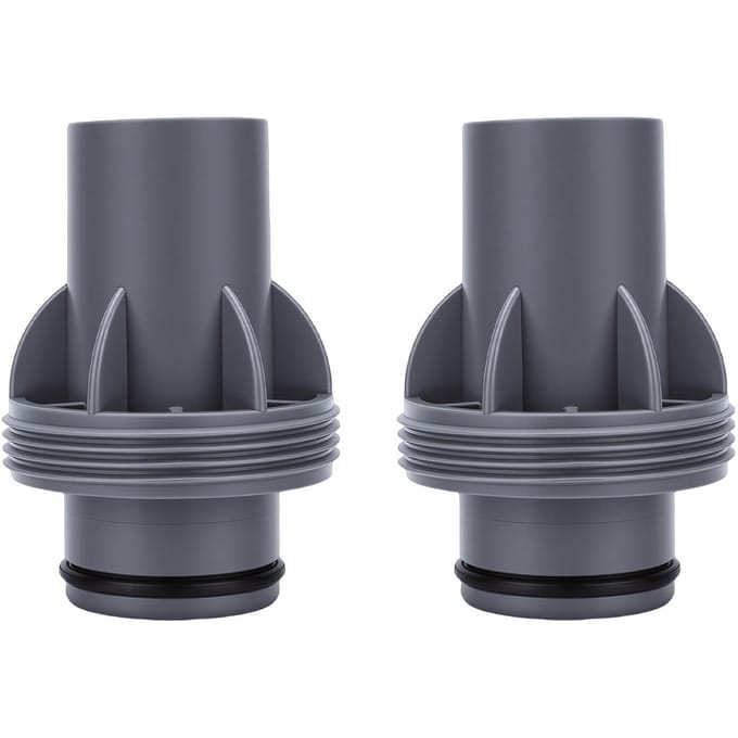 2 STUKS Zwembadslang Adapter Geschikt voor P6916 Goede Afsluiting Plastic 1,5 Inch Zwembadfilterpomp Slangadapter E gray