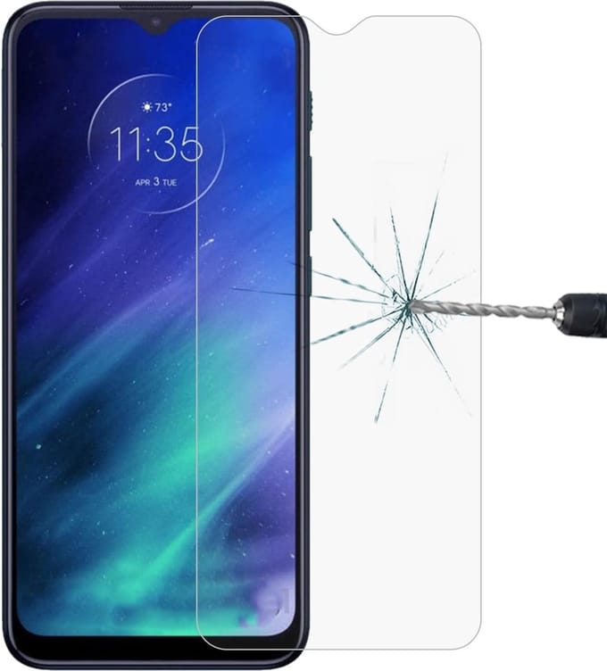 Screenprotector Glas - Tempered Glass Screen Protector Geschikt voor: Motorola One Fusion - 2x