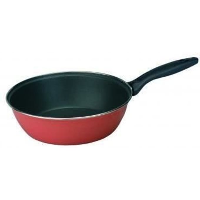 Poêle - Orange - 28 cm - Acier émaillé - Anti-adhésif - Sans PFOA orange