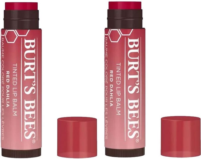 BURT'S BEES - Tinted Lip Balm Red Dahlia - 2 Pak