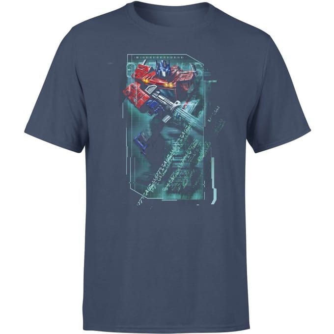Transformers Optimus Prime Tech Unisex T-Shirt - Blauw - S