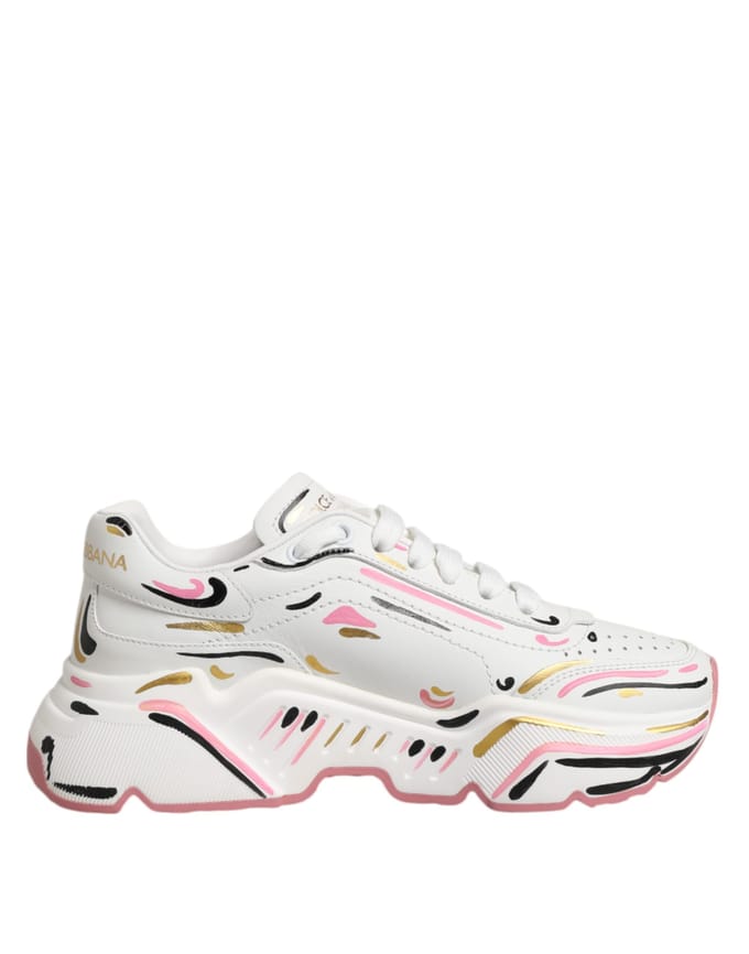 Dolce & Gabbana Multicolor Handgeschilderde DAYMASTER Sneakerschoenen