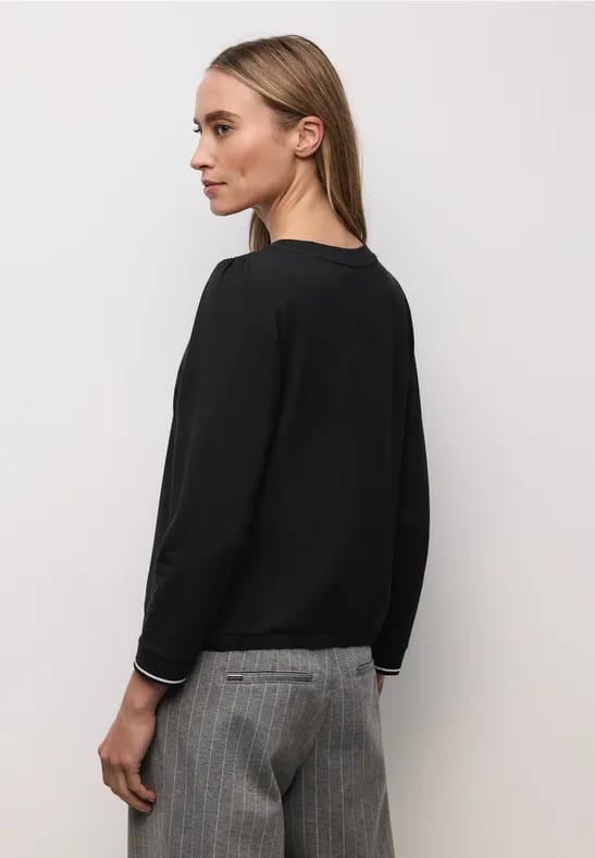 Zacht Shirt met geribde details