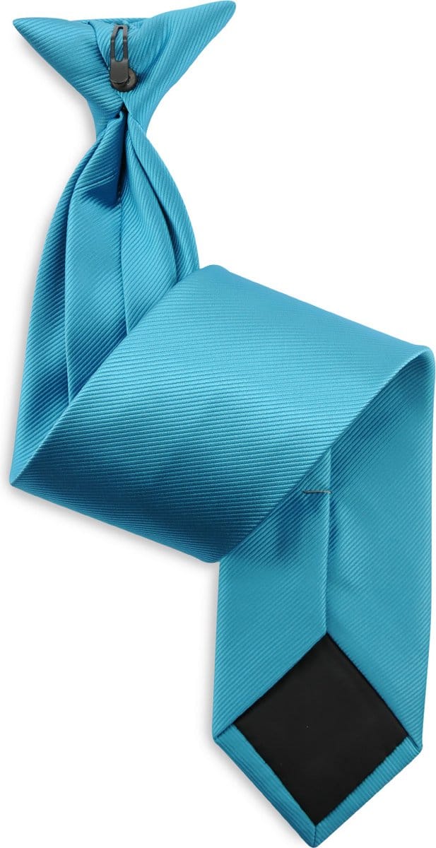 JB Collection - Clipstropdassen - clipstropdas turquoise repp - turquoise