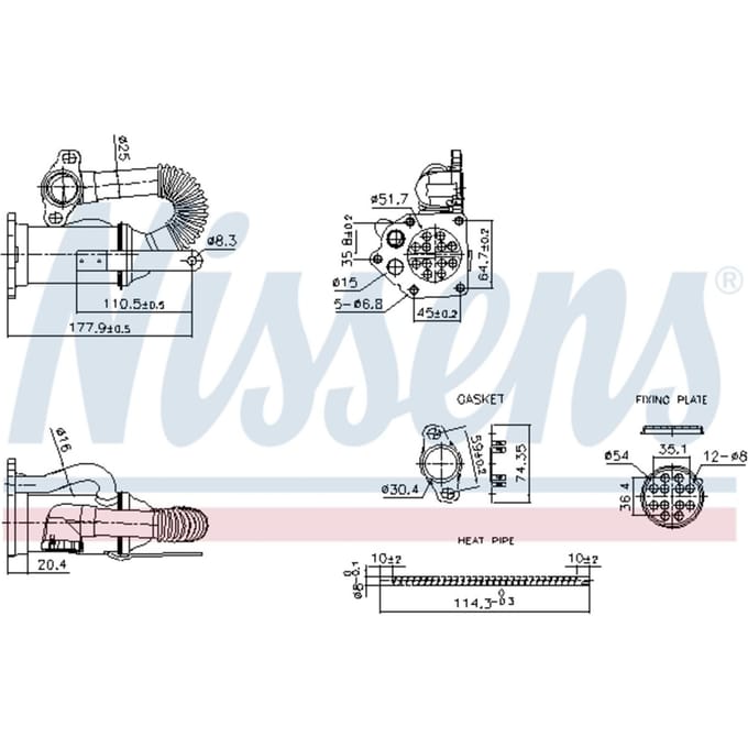 UitlaatgasRadiator NISSENS 989453