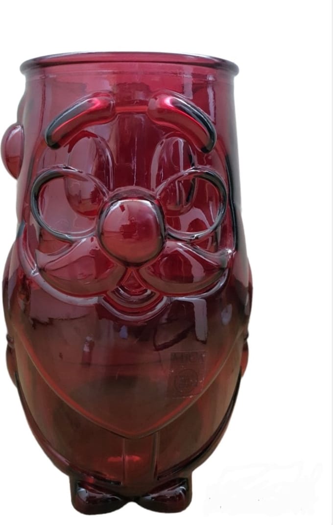 Mica Decorations Hurricane Santa , Glas rood H32 x D20cm